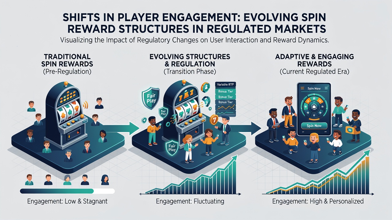 Comparison chart of engagement metrics before and after implementation of tiered spin reward systems in multiple jurisdictions